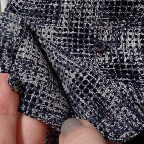 🆕️ 💙Visconti Black💙 - Ltd. Ed. Blue/Gray Textured L/S Button Down w/Mask - Picture 9 of 15